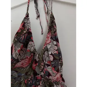 New Women’s Wild Fable Tropical Palm Print Maxi Dres Rayon Stretchy size Medium thumbnail 5