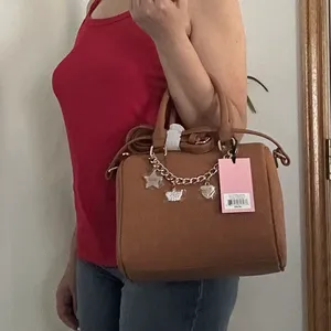 NWT Juicy Couture Suede Satchel with Charm Chain thumbnail 10