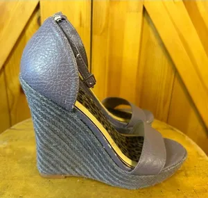 Colin Stuart Espadrilles Wedge Sandals Purple Women Size 5B thumbnail 1
