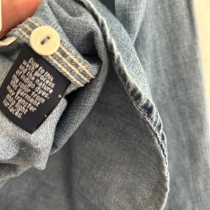 J.Crew Womens Size 0 Chambray Button Down Shirt Blue Long Sleeve Cotton‎ Denim thumbnail 4