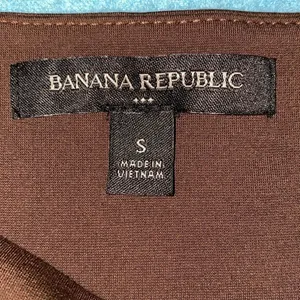 BANANA REPUBLIC tank top bodysuit thong snap style rich dark brown NEW size S thumbnail 7