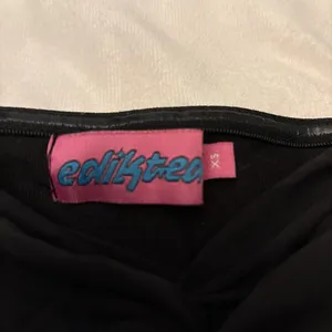Edikted Milan Black Split Tube Top thumbnail 2