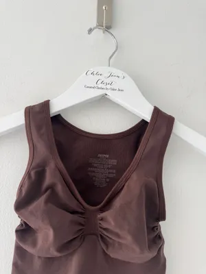 Skims Brown Sculpting Bodysuit thumbnail 6