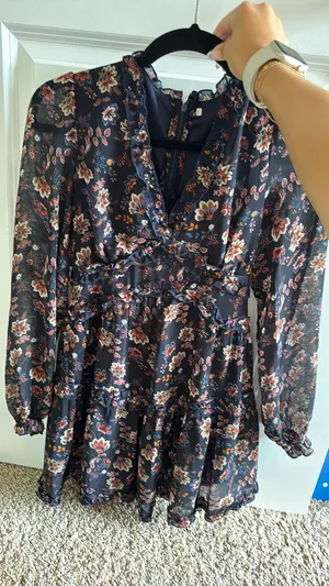 Floral Mini Dress Francesca's thumbnail 1