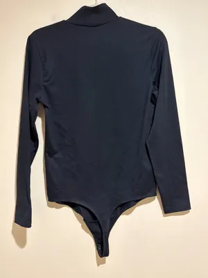 Abercrombie & Fitch Soft A&F Collection Black Mock Neck Long Sleeve Bodysuit thumbnail 8
