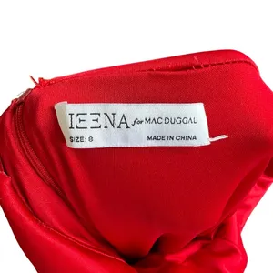 Leena by‎ Mac Duggal Asymmetrical Pearl Strap V-Neck Gown Size 8 26532 Prom thumbnail 10