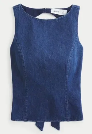 Hollister Denim Open Back Top thumbnail 1