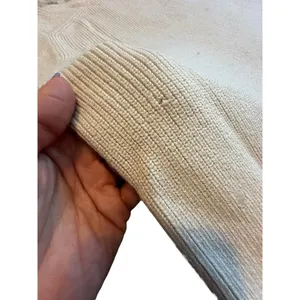 Lululemon Women Merino Wool-Blend Ribbed Crewneck Sweater Size 8 White Opal R1-2 thumbnail 9
