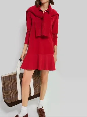 Tuckernuck NEW Pique May Polo Dress in Red thumbnail 2