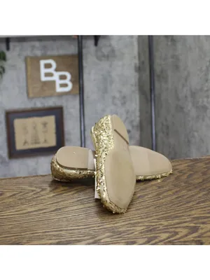 A New Day Womens Sammie Shoes Sequin Ballet Flats 94685483 Gold Yellow 6M thumbnail 5