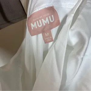 Show Me Your Mumu Verona Cowl Midi Dress small ivory Luxe Satin bridal white thumbnail 5