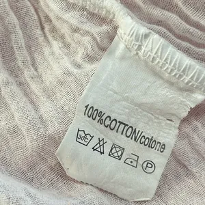 Made in ITALY. 100% cotton.Casual White V-Neck Long Sleeve Dress thumbnail 4