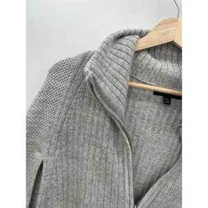 Banana Republic Womens Gray Oversized Sleeveless Zip Front‎ Sweater Vest M/L thumbnail 5