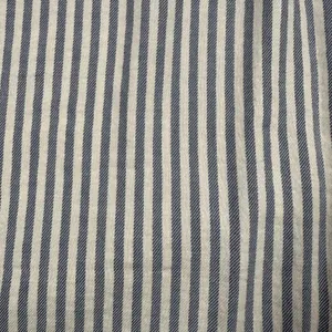 Aerie Tunic Blouse Womens Large Blue White Stripe Ruffle V Neck 3/4 Sleeve thumbnail 2