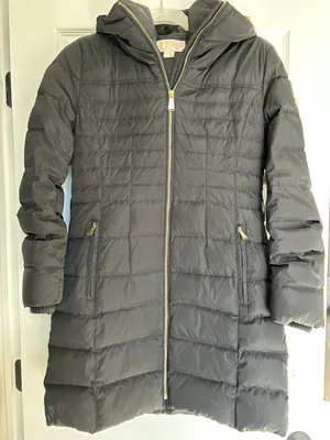 Michael Kors Black Pillow Collar Puffer Jacket thumbnail 1