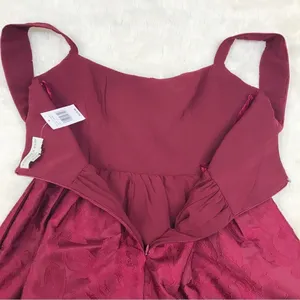 SACHIN & BABI Dress Size 0 Burgundy Mini‎ Fit & Flare Sleeveless Cocktail New thumbnail 10