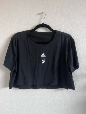 Adidas x Peleton Cropped Short Sleeve L Black thumbnail 2
