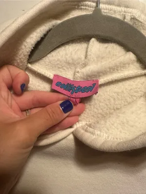 Edikted Everything's Ok Hoodie- Cream+Red thumbnail 9