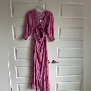 Free People Dress String Of Hearts Maxi Dress Pink‎ XS NWT thumbnail 3