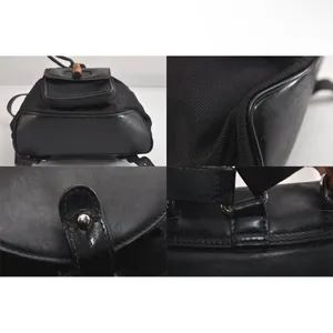 Gucci Black Backpack with Bamboo Handle thumbnail 7