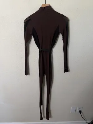 Poster Grl Brown‎ Future Leaders Sport Jumpsuit Womens Size XS thumbnail 4