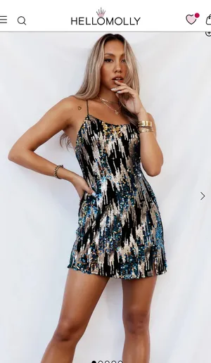 Hello Molly Dress EMERALD HILLS DRESS GREEN SEQUINS thumbnail 4