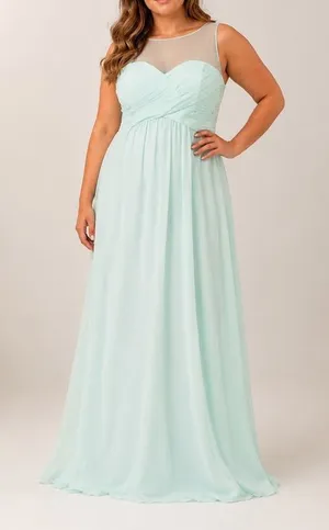 Kleinfeld Morning Mist Bridesmaid Maxi Dress Formal Wedding Gown thumbnail 1