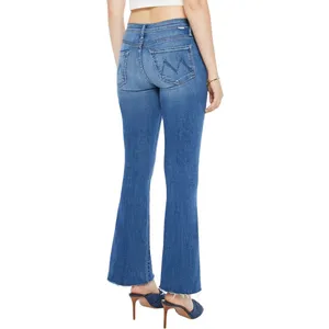 MOTHER Denim 25 The Weekender Fray Flare Jeans in On Ocean Boulevard thumbnail 2
