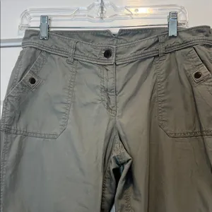 LOFT Gray Marisa Pants size 4. thumbnail 2