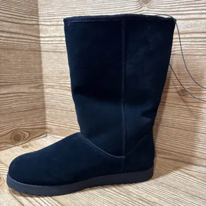 Universal Threads Sarah Boots‎ Women 6 Black Suede Shearling Winter Snow Lined thumbnail 3