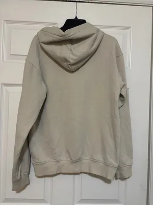 H&M Relaxed Fit Pullover Hoodie in Light Beige XS thumbnail 6