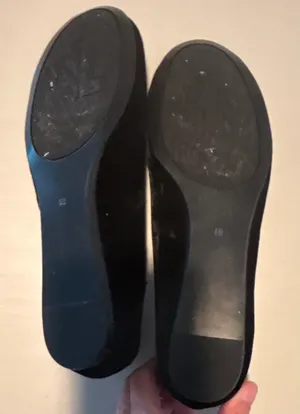 LAUREN Ralph Lauren | ladies rhinestone velvet ballerina flat shoes. Size: 8B thumbnail 5