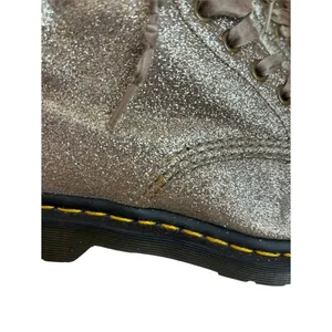 Dr Martens 1460 Pascal Glitter Boots Palegold Womens Size 7 thumbnail 6