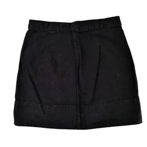 Everlane Black Canvas Mini Skirt‎ Womens Size 2 Cotton A-Line Utility Casual thumbnail 2