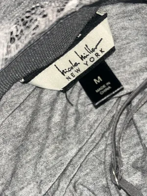 Nicole Miller Lace-Trim Gray Bralette Camisole thumbnail 3