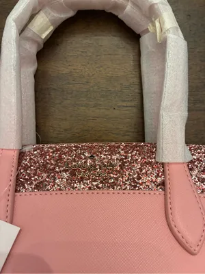 Kate Spade Satchel Flash Glitter Pink Bag Purse Crossbody New NWT thumbnail 4