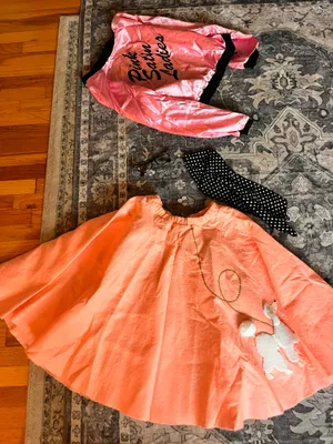 Handmade Pink poodle skirt Halloween costume thumbnail 3