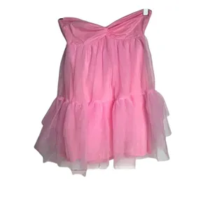 Beginning Boutique Pink Strapless‎ Tulle Mini Dress Size 2 Party Cocktail thumbnail 8