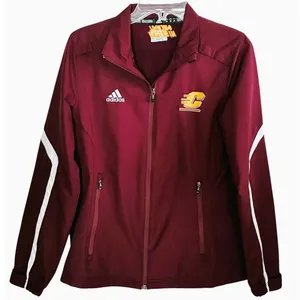 NWOT ~ Adidas CENTRAL MICHIGAN UNIVERSITY Burgundy College Jacket ~ Women's MED thumbnail 1