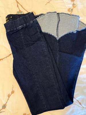 L&B Flare Jeans High-Rise Raw Hem Blue Women’s 10 thumbnail 1