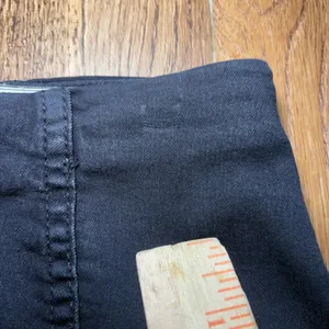 Free People Black Denim Mini Skirt High Waisted‎ Back Zip Size 12 Grunge Skater thumbnail 3