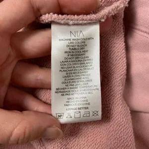 NIA Pink Crop Cotton Pullover Sweatshirt Size XS‎ Lounge Athleisure thumbnail 6
