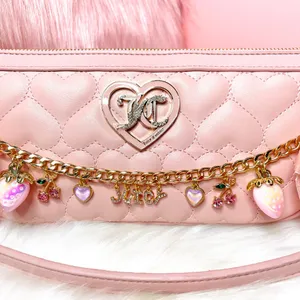 New Juicy Couture Pink Diamond Coquette Shoulder Bag with Accessories thumbnail 2