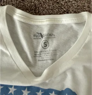Flo Grown White Cropped Tee thumbnail 2