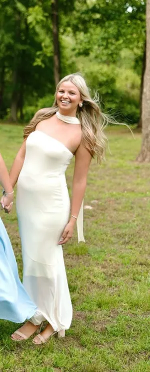 Strapless dress White Size M thumbnail 1