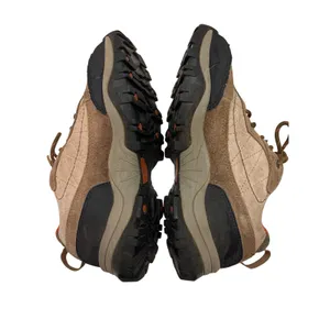 LL Bean Waterproof Hiking Trail Shoes Women's Suede Leather‎ Brown Orange thumbnail 3