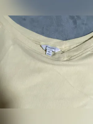 Banana Republic Pale Butter Yellow Scoop Neck Tank size XL‎ basic thumbnail 5