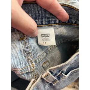 Levi's Strauss Women's Signature High Rise Blue‎ Denim Skirt Raw Hem thumbnail 7