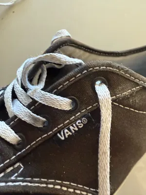VANS Women's Sneakers Black/White Size 7.5 thumbnail 7