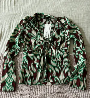 Zara Brown And Green Patterned Longsleeve thumbnail 5